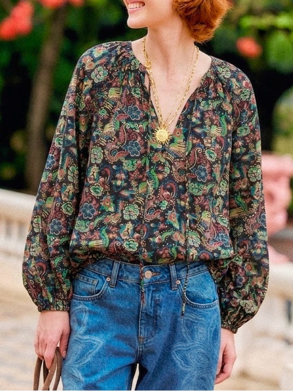 10 CROSBY DEREK LAM $295 • 20” PTP
• size Small "Devon" Cotton Blouse